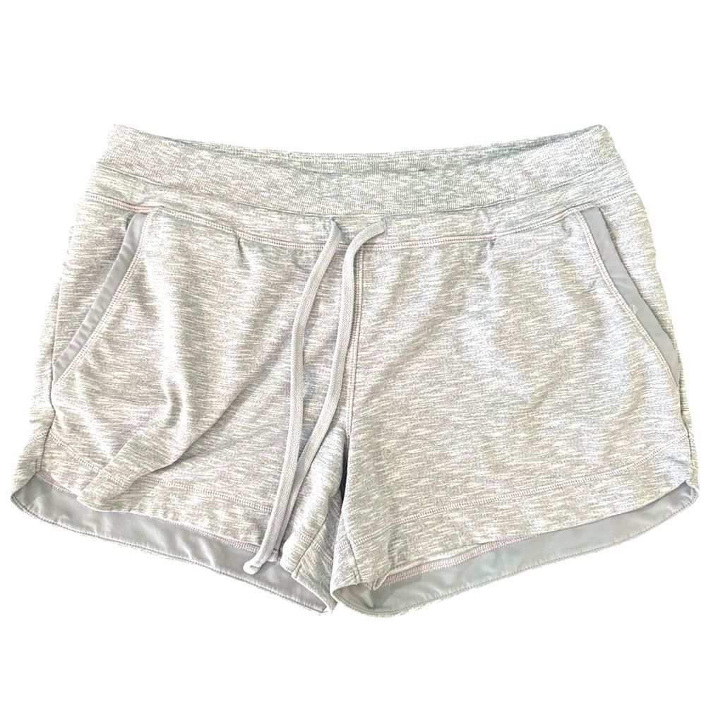 Athleta Gray Athletic Shorts Women’s Medium Drawstring Lounge Activewear